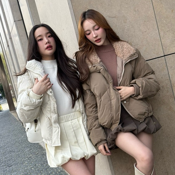 Puri & Me Winter Pine Down Coat เสื้อหนาวDown Coatบุขนเป็ดแท้ Premium อุ่น เบา