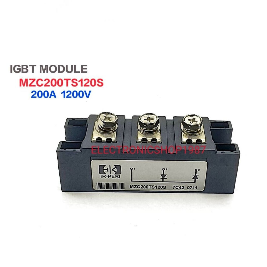 1ตัว MZC200TS120S MZC200  IGBT MODULE  200A 1200V  ไอจีบีทีโมดูล MZC200TS120