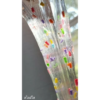 น้ำยาทำสไลม์ใสไร้สารอันตราย💧สูตรนุ่มยืด จาก Slimeworld(ใช้กับกาวใส)