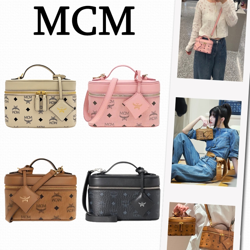 ของแท้ 💯%  กระเป๋าถือ MCM Aren Mini กระเป๋าเครื่องสำอางสะพายข้าง