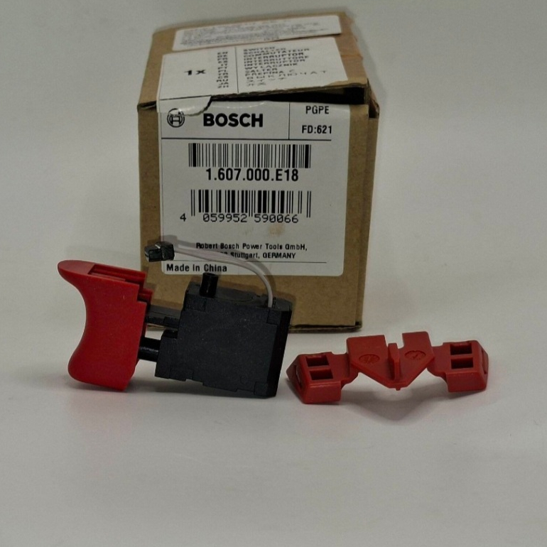 Bosch สวิตซ์ สว่านไร้สาย 18 โวลล์ ใช้กับรุ่น GSB18V-50 GSR18V-50 part no 1607000E18 อะไหล่แท้