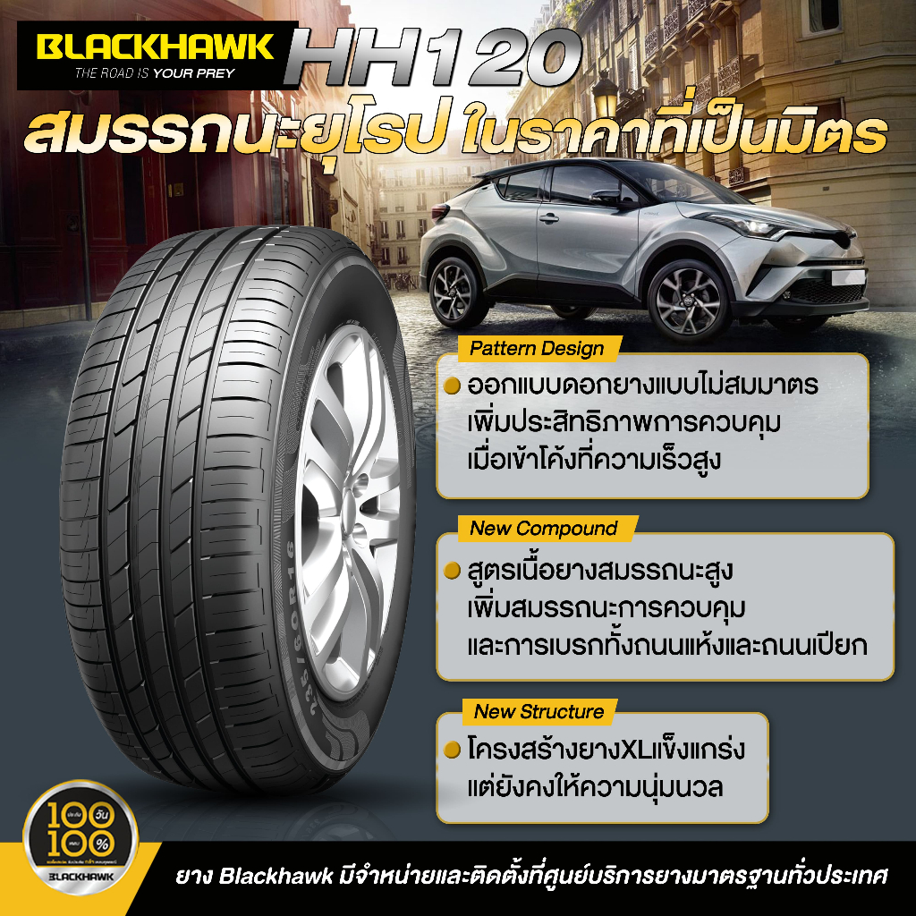 ยางรถยนต์ 205/55R16 STREET-H HH120 - VN // BLACKHAWK (ยางใหม่ปี 2026)