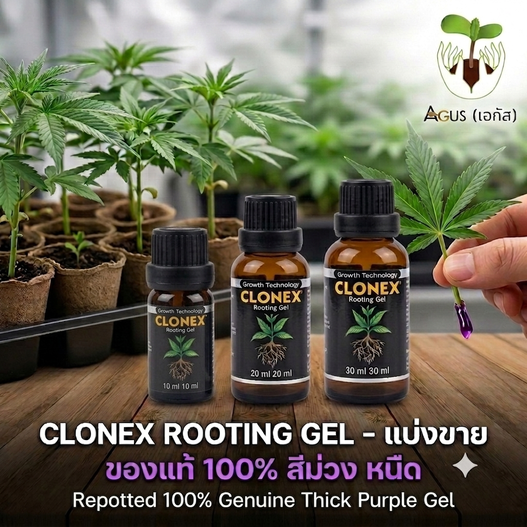 เจลเร่งราก Clonex rooting hormone gel (แบ่งขาย) ของแท้ 100% จาก USA ปุ๋ย เร่งโต น้ำยาเร่งราก ปักชำ เ