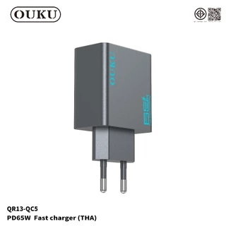 OUKU QC5 65W GaN Charger รองรับ PD QC3.0 หัวชาร์จเร็ว USB-C PD PPS
