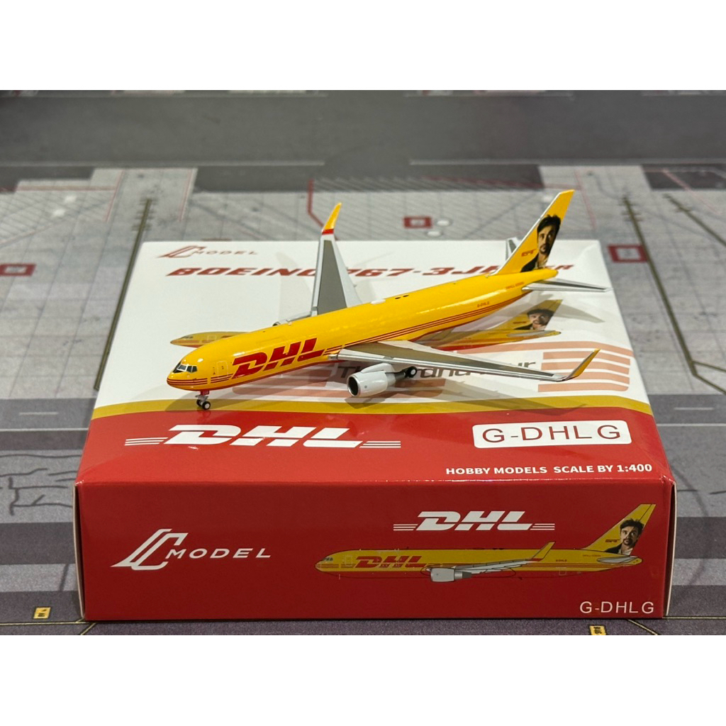 โมเดลเครื่องบิน DHL 767-300F G-DHLG Scale 1:400 By C Model (Panda)