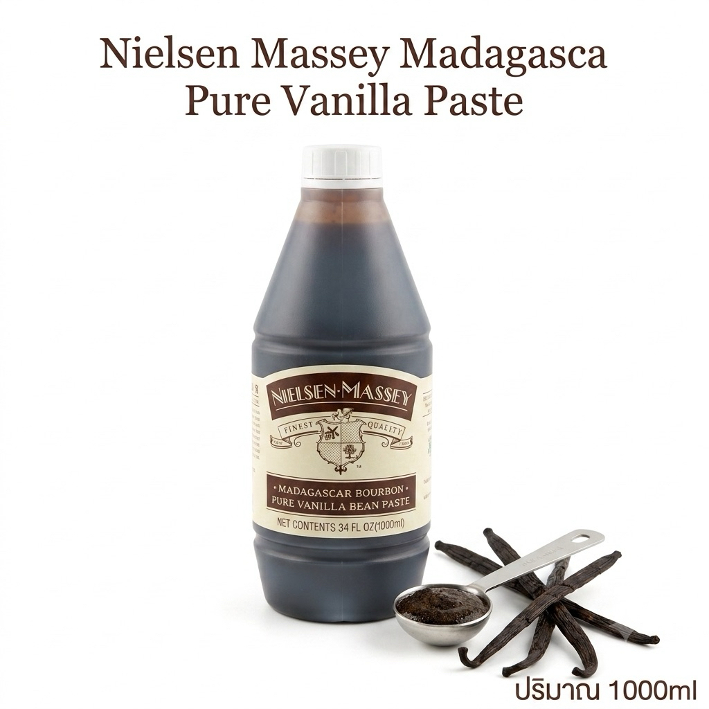 Nielsen Massey Madagascar Bourbon Pure Vanilla Bean Paste ขนาด1000ml*Lotใหม่ AUG/2028