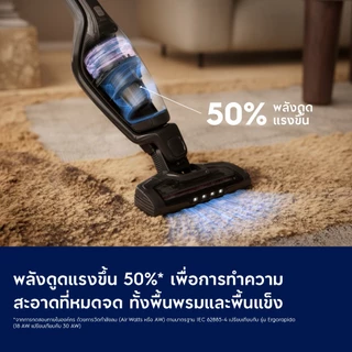 Electrolux เครื่องดูดฝุ่นไร้สายแบบ 2‑in‑1 ด้ามจับและแบบมือถือ รุ่น EFS32212EB สีดำ