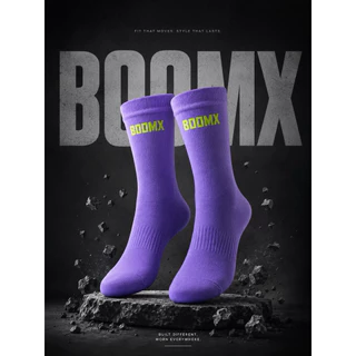 ถุงเท้าวิ่ง BOOMX Performance Socks | ซับเหงื่อ กระชับ ลดเสียดสี สำหรับวิ่ง เดินป่า ฟิตเนส