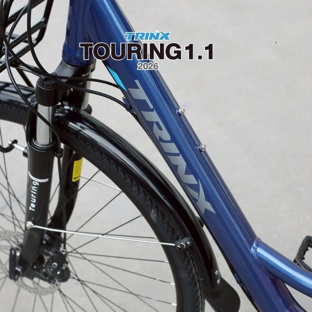 TRINX TOURING 1.1(2026) จักรยานทัวร์ริ่ง ล้อ 700C เกียร์ SHIMANO 12 SP แฮนด์ปีกผีเสื้อ กะโหลกกลวง เบรคน้ำมัน เฟรม ALLOY thumbnail 8