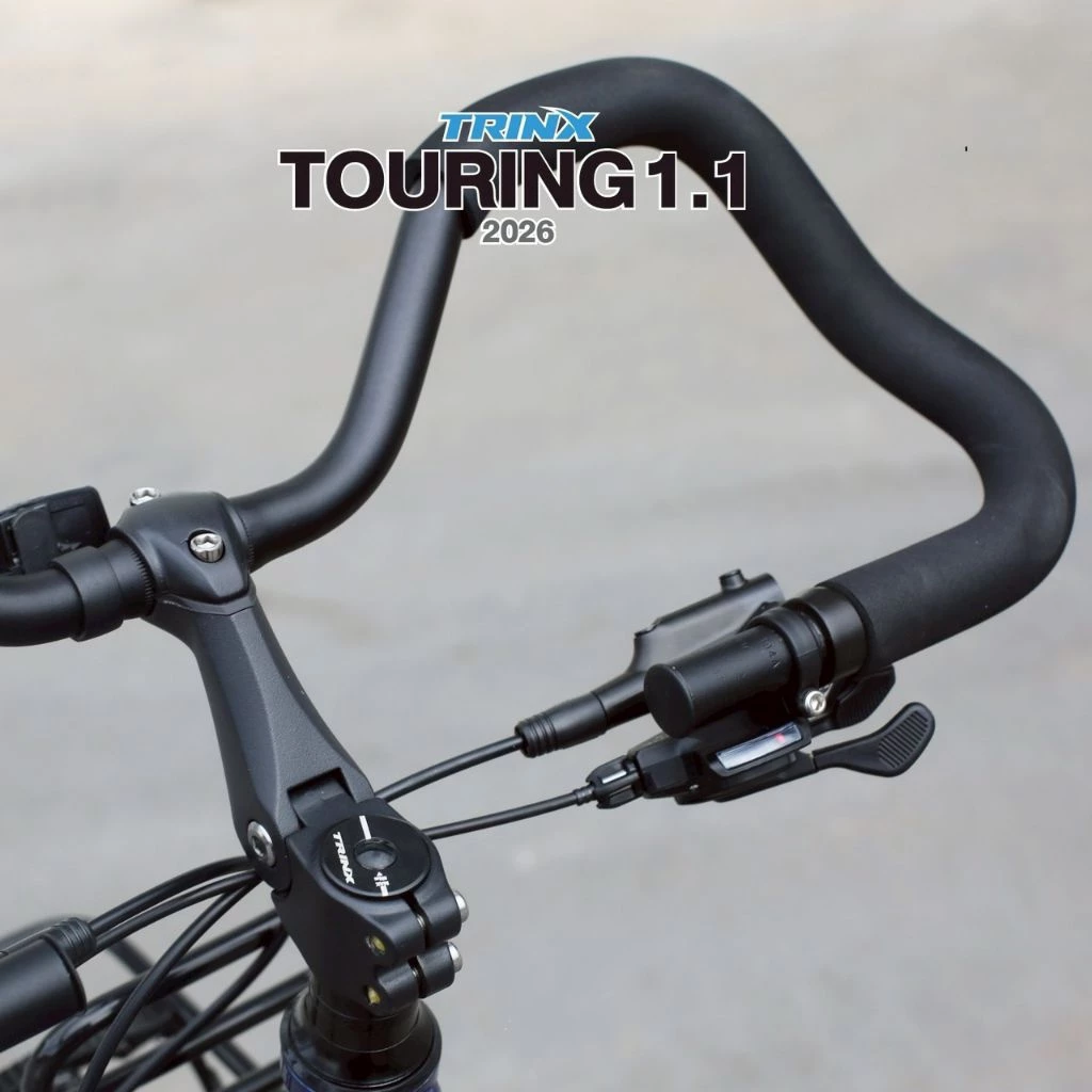 TRINX TOURING 1.1(2026) จักรยานทัวร์ริ่ง ล้อ 700C เกียร์ SHIMANO 12 SP แฮนด์ปีกผีเสื้อ กะโหลกกลวง เบรคน้ำมัน เฟรม ALLOY thumbnail 5