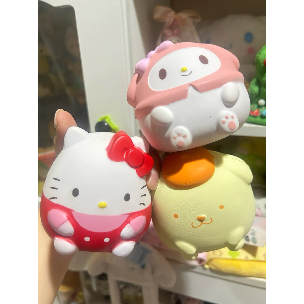 พร้อมส่ง สกุชชี่ น่ารักงานดี รุ่นกลม ซาริโอ้ น่ารักสโลว์ 🎀
