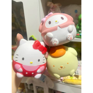 พร้อมส่ง สกุชชี่ น่ารักงานดี รุ่นกลม ซาริโอ้ น่ารักสโลว์ 🎀