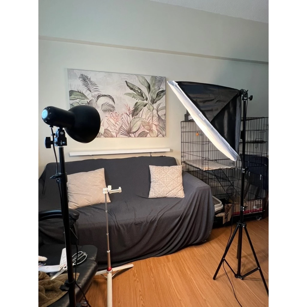 Photography Green Screen ผ้าฉากถ่ายภาพ สตูดิโอถ่ายภาพ ฉากหลัง ฉากถ่ายรูป 2*2m Background Stand Kit 4 คลิป&1 กระเป๋า thumbnail 8