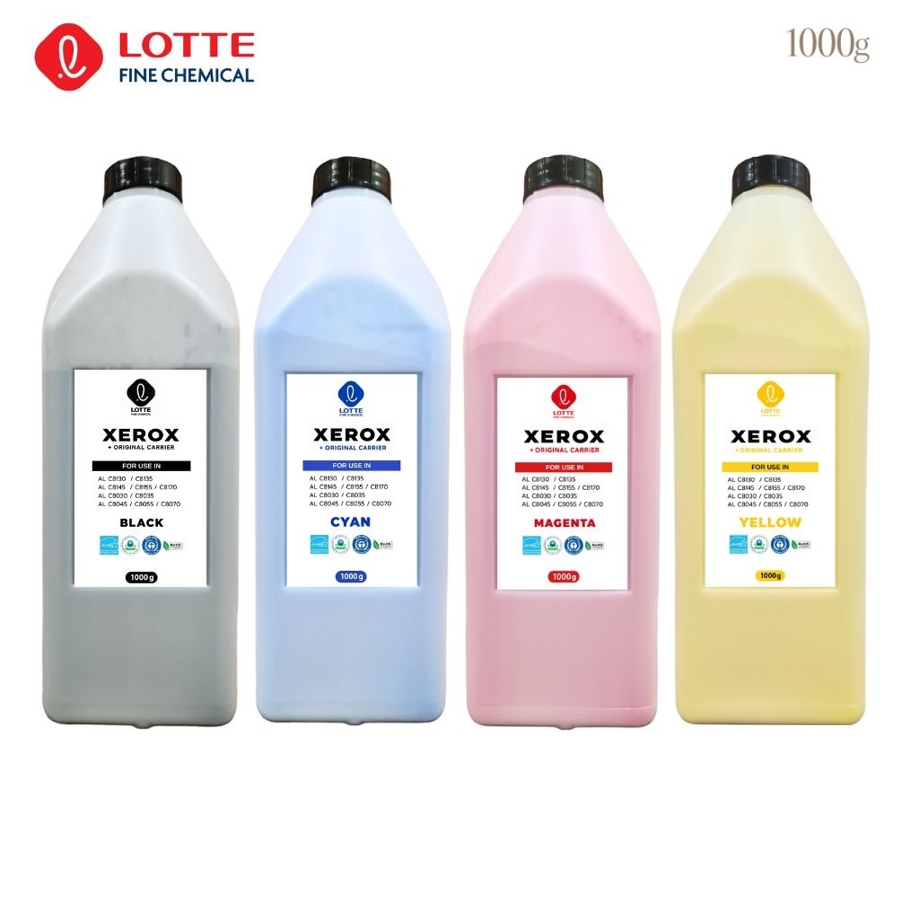 ผงหมึกเครื่องถ่ายเอกสาร XEROX (ขนาด 1000g) ตัวใหม่ผสมผงแม่เหล็กแท้LOTTE Fine Chemical พร้อมส่ง ✅️ เลือกรุ่นในตัวเลือก