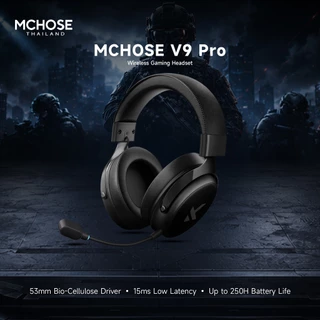 [พร้อมส่ง] MCHOSE V9 Pro Wireless Gaming Headset หูฟังเกมมิ่งไร้สาย 7.1 Surround แบตอึดทน AI ตัดเสียงรบกวน