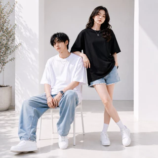 KURUMO เสื้อยืดเปล่า Cotton 100% รุ่น Street Premium เสื้อยืด ทรงโอเวอร์ไซส์ ใส่ง่าย ดูดี แมตช์ได้หลายลุค่ะ