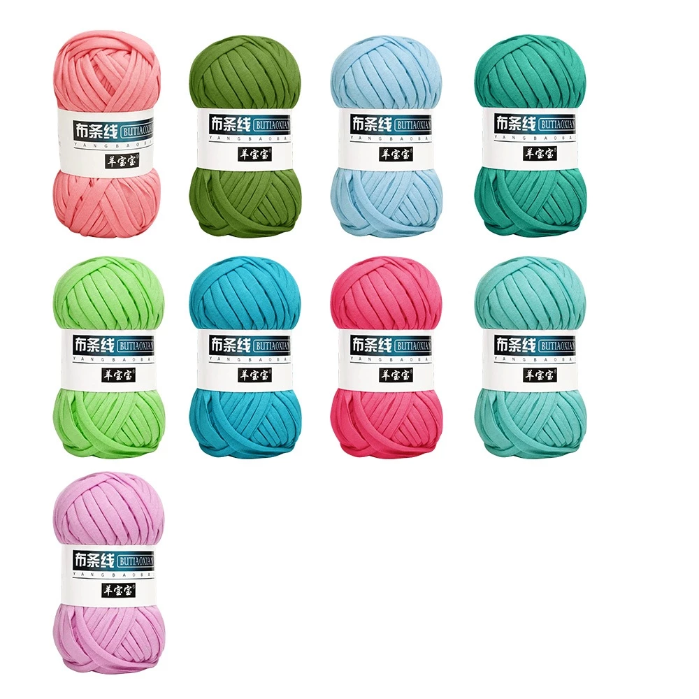 ไหมผ้ายืด T-Shirt Yarn 100 กรัม สำหรับถักกระเป๋า ตุ๊กตา thumbnail 9