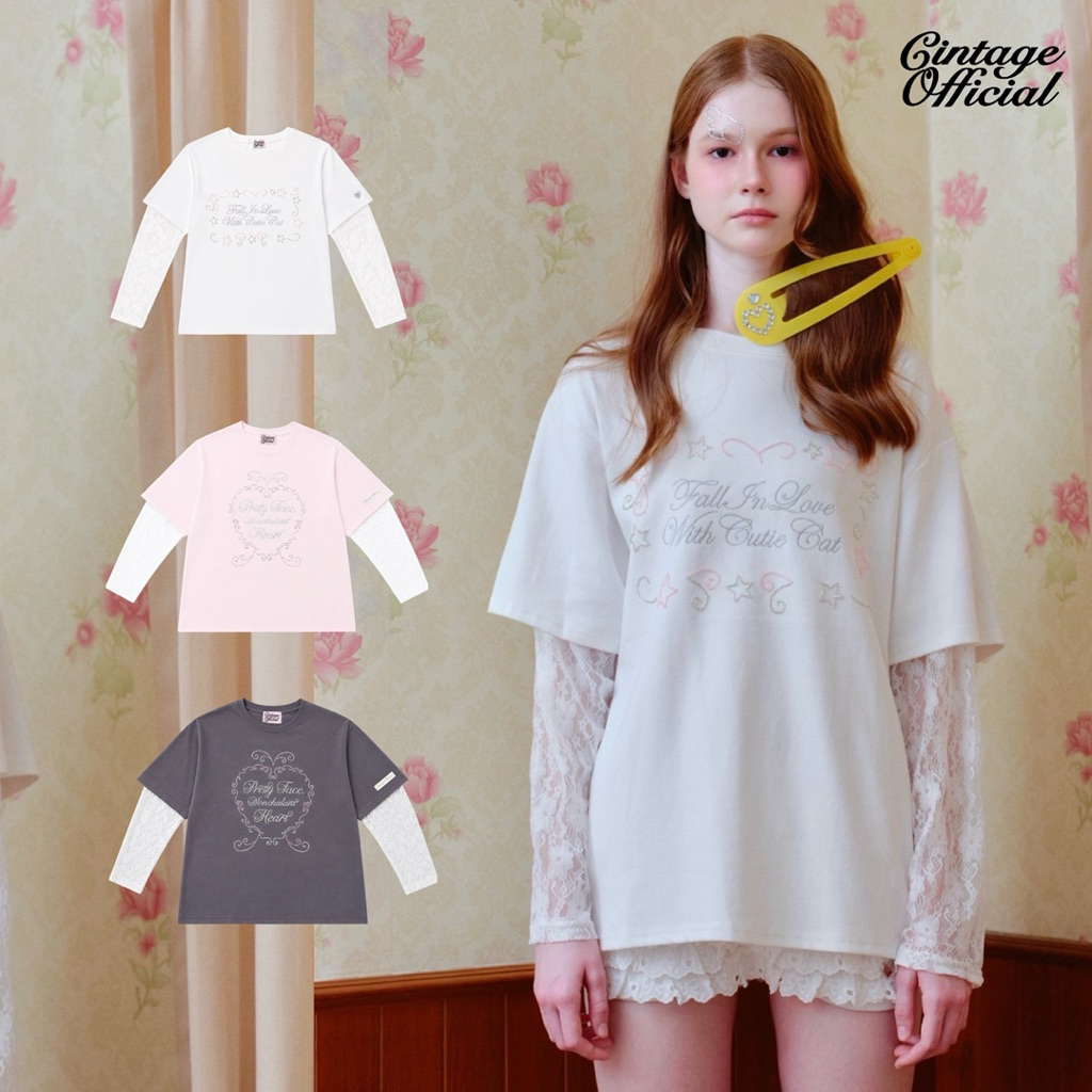 Cintage♡ CT2195 แขนสั้นต่อแขนEsther3258 💖