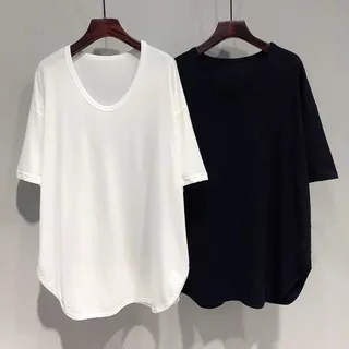พร้อมส่งในไทย** เสื้อทรงดอเวอร์ไซส์ แขนสั้น คอกลม เสื้อแบบบาง Y347