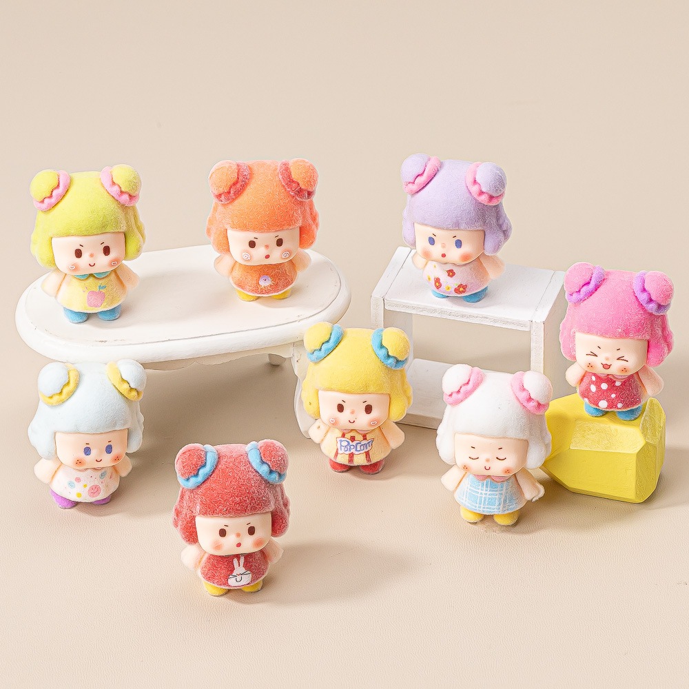 พร้อมส่ง ของตกแต่ง สะสม DIY อาหมวย (1 SET 8 ตัว)