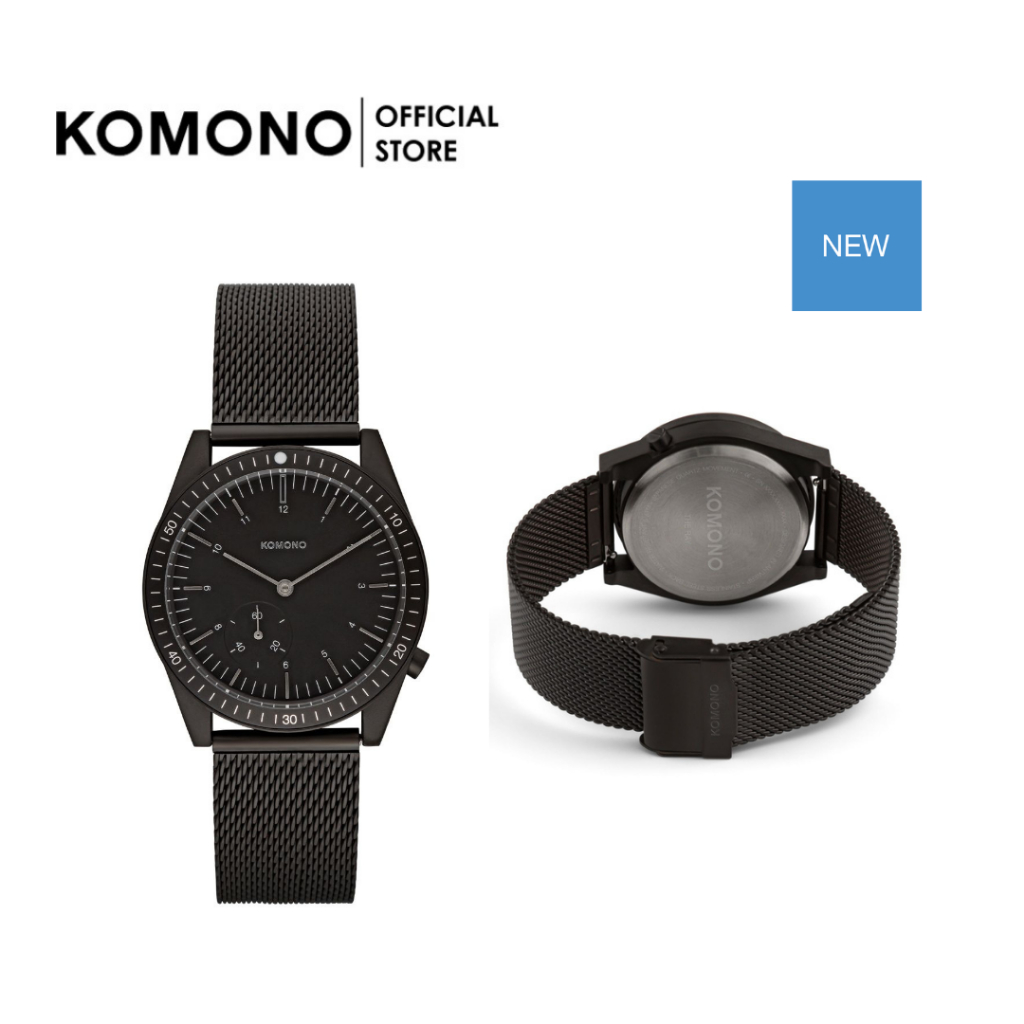 KOMONO Watch Ray Legacy Mesh Black นาฬิกาผู้ชาย สายโลหะ วัสดุคุณภาพ