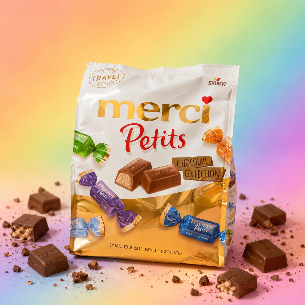 Merci petits ช็อกโกแลต 250กรัม ในห่อมี42 ชิ้น