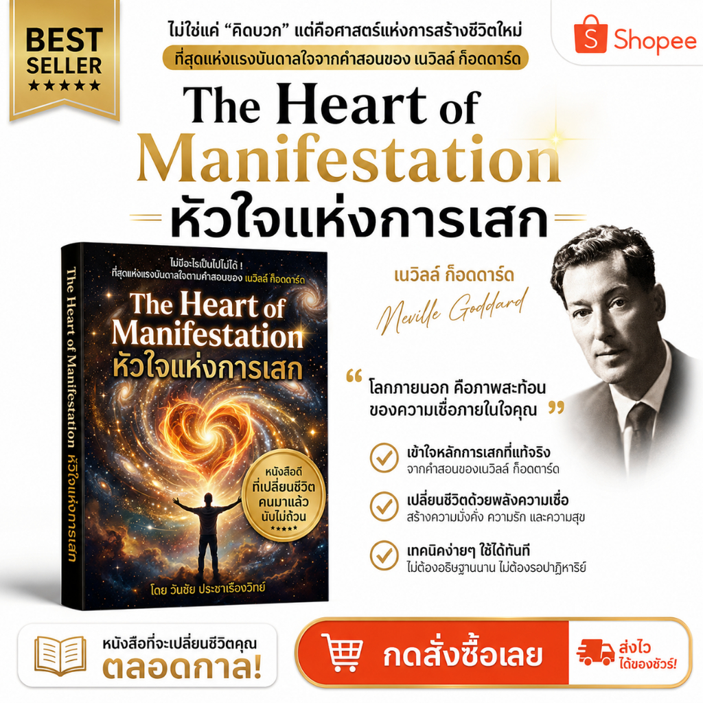 The Heart of Manifestation หัวใจแห่งการเสก (ที่สุดแห่งแรงบันดาลใจตามคำสอนของ เนวิลล์ ก็อดดาร์ด)