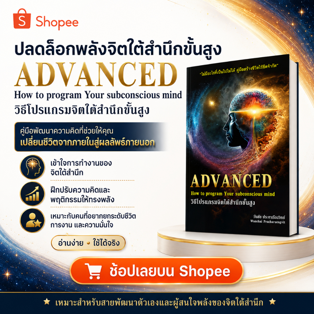 หนังสือ วิธีโปรแกรมจิตใต้สำนึกขั้นสูง โดย Coachwanchai วันชัย ประชาเรืองวิทย์