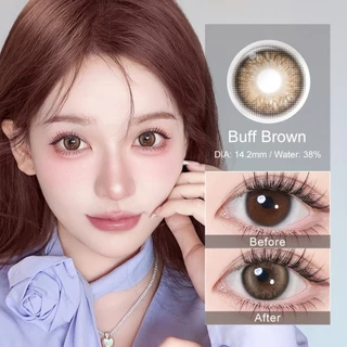 Magister Realcon คอนแทคเลนส์ 14.2MM บลัชออนสาวซีรีย์ Mini ขยายรูม่านตา เงาสีเทา น้ำแข็งสีน้ำเงิน Buff Brown คอนแทค
