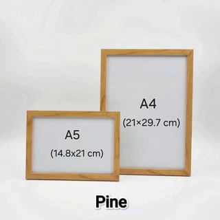 กรอบรูป 3x4 4x6 5x7 6x8 6x9 นิ้วและ A5 สีขาว กรอบรูปมินิมอล ตั้งและแขวน พร้อมกระจก