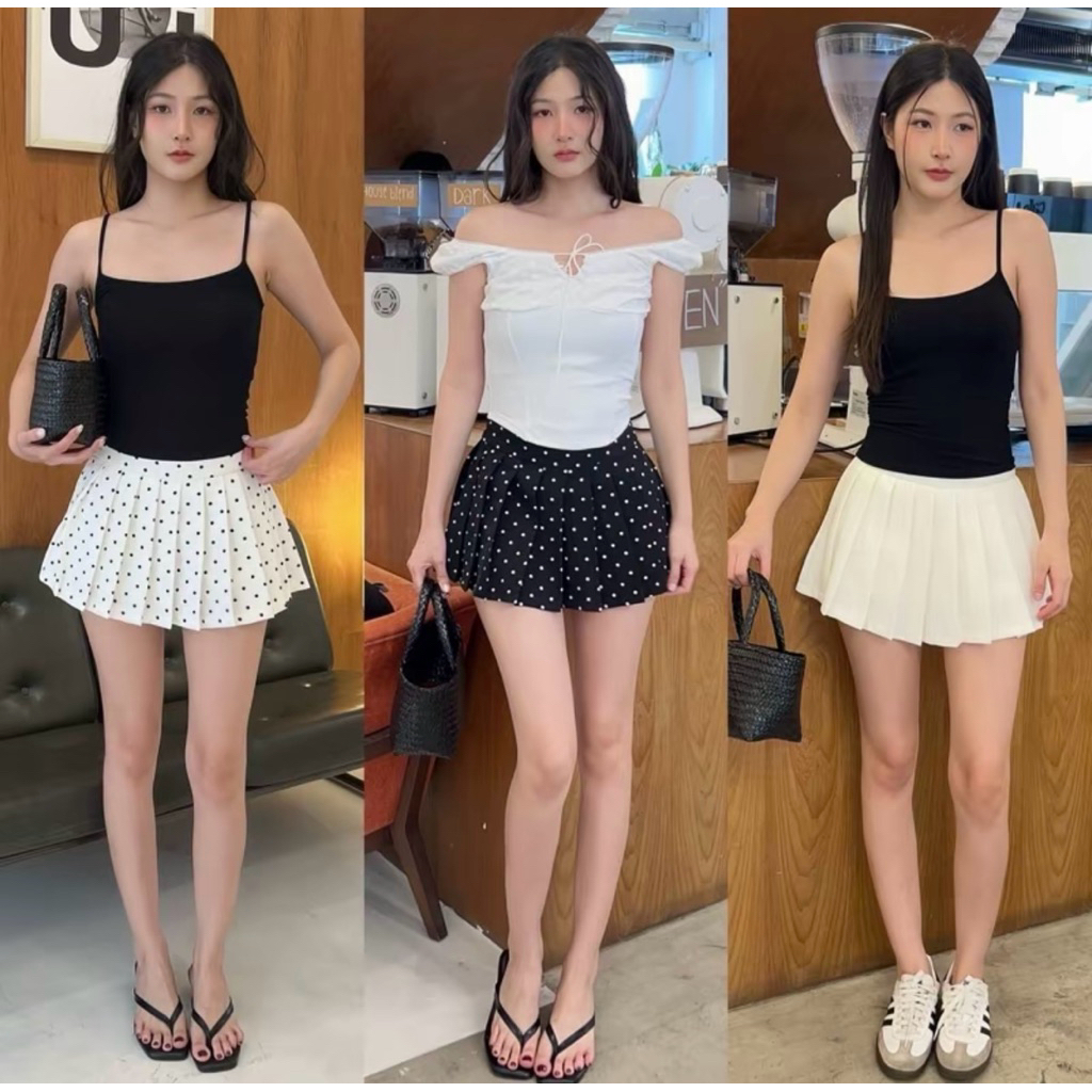 Daisy Tennis skirtกระโปรงเทนนิสจีบรอบรุ่น เดซี่