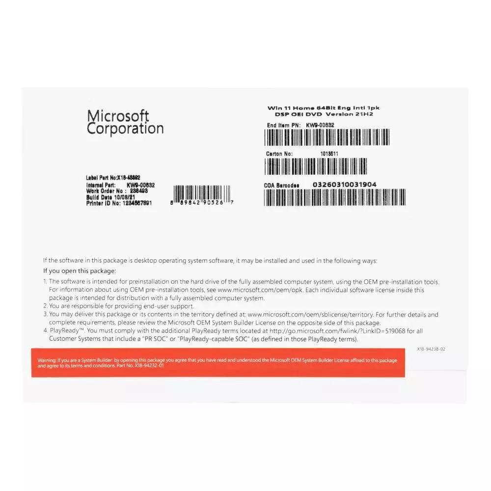 Microsoft Windows 11 Home 64-bit English KW9-00632 thumbnail 3