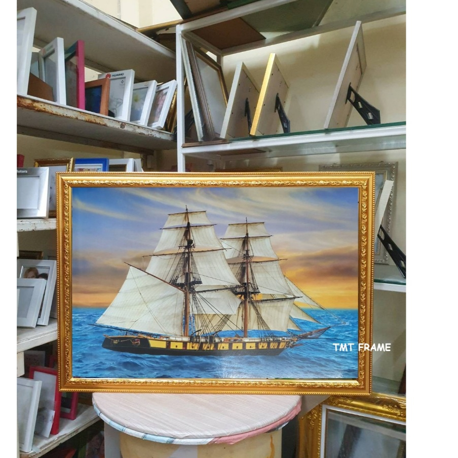 กรอบรูปแต่งบ้าน ขนาดพิเศษ ใส่ภาพขนาด 20x20"/50x50ซม.,52x77ซม.(มือเท้า+พ่อ-แม่) +หูแขวน+ด้านหน้าอะคริลิต+กระจก+สลิงแขวน