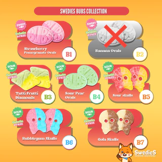 Bubs Mix | เยลลี่สวีเดนรสรวมบับส์ | 200g | Swedish Candy By Swedies