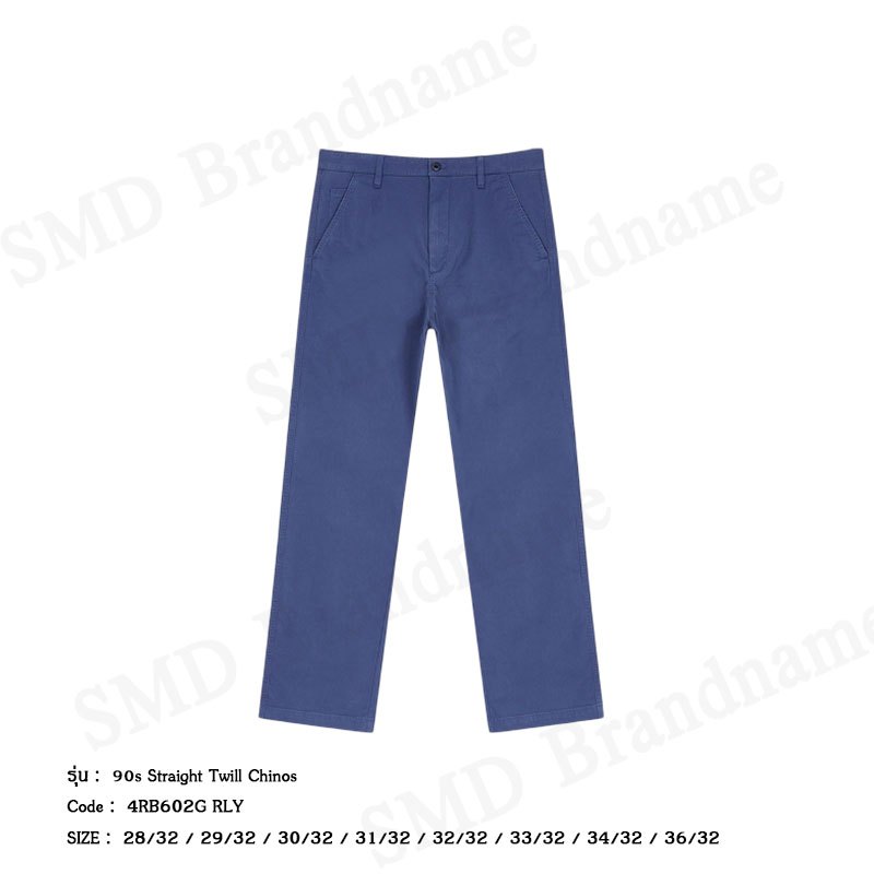 Calvin Klein กางเกงขายาวผู้ชาย รุ่น 90s Straight Twill Chinos Code: 4RB602G RLY