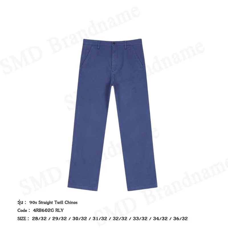 Calvin Klein กางเกงขายาวผู้ชาย รุ่น 90s Straight Twill Chinos Code: 4RB602G RLY