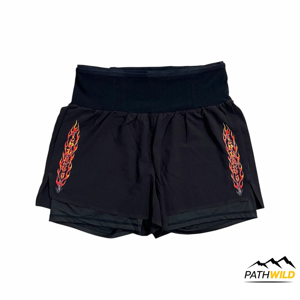 Khem khaeng Fight gear Reflect (V.2.1) FIRE เข้มแข็งรันนิ่ง กางเกงสำหรับวิ่ง ออกกำลัง ผ้าแห้งเร็ว ซับในยาว มีช่องใส่ของ