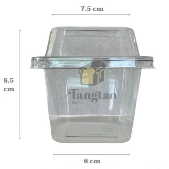 กล่องใส P-002 พร้อมฝา (เทียบเท่า MC-002) : 50ชุด