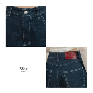 SERKIDS กางเกงยีนส์บาเรล - สี Classic Indigo