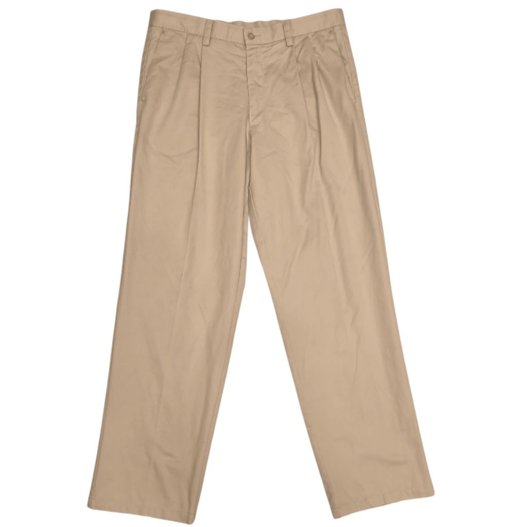 กางเกงวินเทจมือสอง Dockers Pleated Classic Fit (JB) W34 L31 ทรงลุง จีบหน้า ซิป YKK งานเก่า Made in K