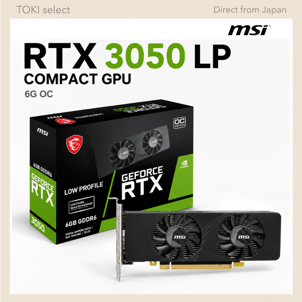 MSI GeForce RTX 3050 LP E OC 6GB GDDR6 Graphics Card VD9314