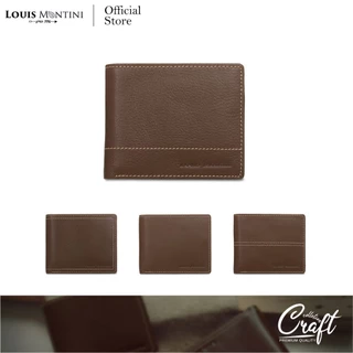 [ส่งด่วนฟรี] Louis Montini (Vintage Style) กระเป๋าสตางค์ผู้ชาย สไตล์วินเทจ กระเป๋าหนังวัวแท้ Men’s wallet TTM090