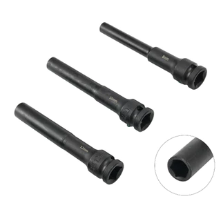 ลูกบล็อกยาว 1/2 นิ้ว 4ชิ้น/ชุด ลูกบล็อค ยาว128MM. 8-10-12-14mm ลูกบล็อคลมยาว