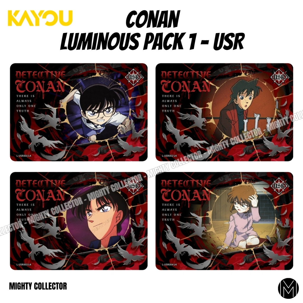 การ์ด Detective Conan Luminous Pack 1 USR Cards - Kayou Official Cards - การ์ดยอดนักสืบจิ๋วโคนัน