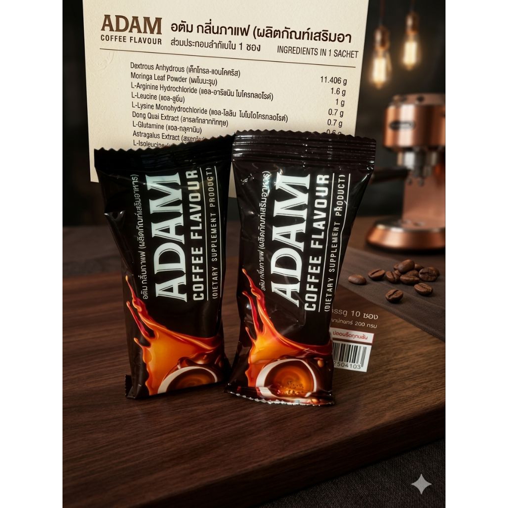 กาแฟอดัมAdam2ซองขนาด20กรัม