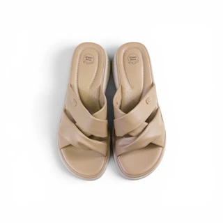 Thames(เทมส์) รองเท้าแตะเพื่อสุขภาพผู้หญิง สายคาดไขว้นุ่มพิเศษ สูง 1 นิ้ว Shoes-SB21004