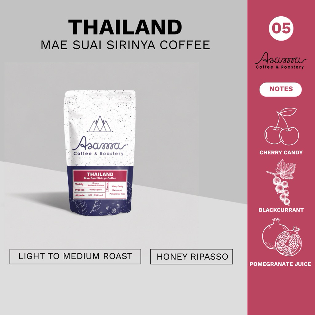 เมล็ดกาแฟคั่วอ่อน Thailand Sirinya Honey Ripasso 200 กรัม