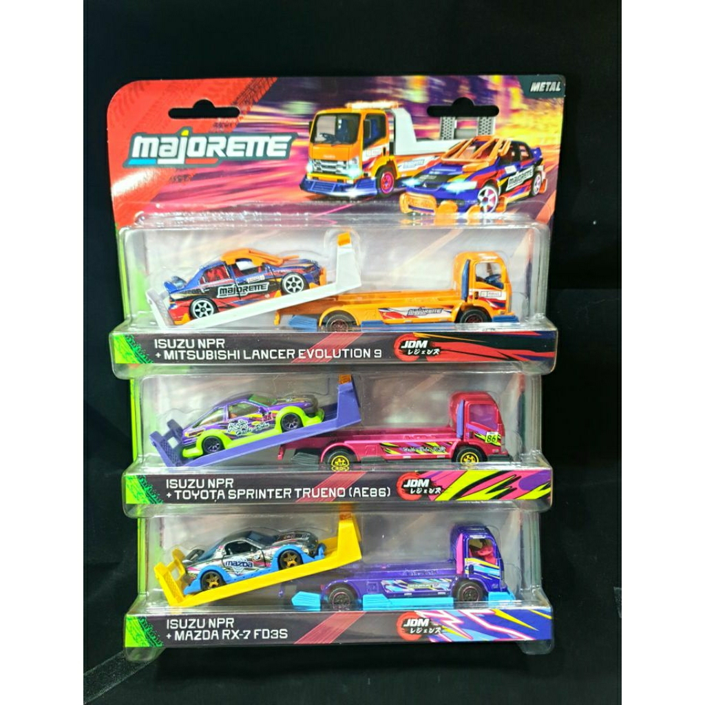 (ของใหม่) โมเดลรถ Majorette CITY TRANSPORTER / JDM LEGENDS TUNING หลายซี่รี่ย์