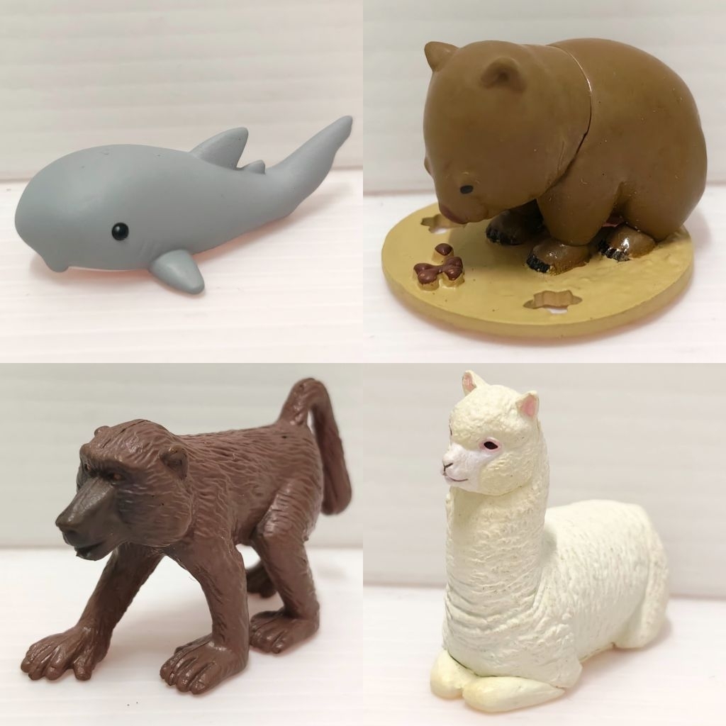 โมเดล อัลปากาAlpaca Ueno Unique Animal Zoo Common wombat Zannenna Ikimono Jiten Baboon Monkeys & Ape
