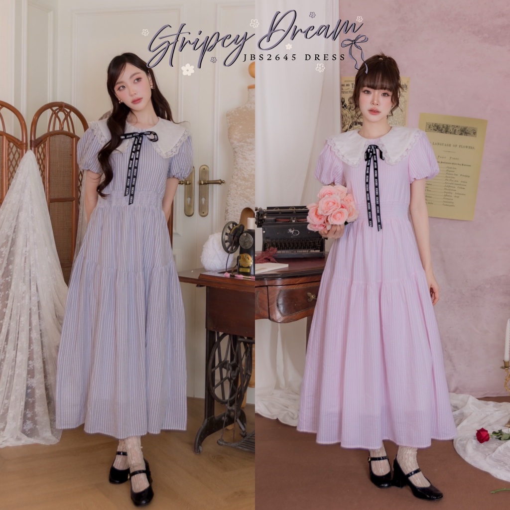 #JBS2645  Stripey Dream Dress Joobs studio